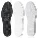 WLLHYF 2 Pairs Breathable Shoe Insoles Ultra-Soft Latex Feet Insoles Self-Cutting Replacement Inserts Comfort Perforated Shoe Pads Filler for Women Men Children Cut-to-Size(White + Gray)