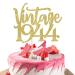 1 Piece Vintage 1944 Cake Decoration Eighty Awesome Since 1944 Cake Decoration Happy 80 Fabulous 1944 Cake Topper for 80th Birthday Wedding Anniversary Party Cake Decorations Gold Gold 80th