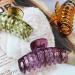 2023 New Amber Acrylic Jelly Hair Claw Clips for Women - Strong Hold, Excellent Quality - Perfect Gift for Thick & Thin Hair - Buy Online on GoSupps.com