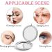 Sister Gift: Round Compact Mirror for Bridesmaid Wedding Day - 2-Sided 2.6 Handheld Silver Mirror with 1x/2x Magnification - Buy Online on GoSupps.com