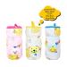 Soft Plush Stretchable Baby Feeding Bottle Cover Pack of 3 | Cute Animated Overall Print | Easy to Hold Strap | Multicolor Wide Neck 240-330ml/8-11oz - Buy Online on GoSupps.com