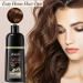 MOKERU Dark Brown Hair Dye Shampoo 500ML - Instant 3-in-1 Herbal Color for Men & Women, Gray Coverage - Buy Online on GoSupps.com