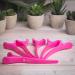 Kobe SureGrip Pink Professional Hairdresser's Sectioning Clips (x6) Strong Grip for All Hair Types Ideal for Long and Short Hair. Great for Styling - Buy Online on GoSupps.com