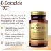 Buy Solgar B-Complex 50 - 100 Vegetarian Capsules for Energy & Wellness - Buy Online on GoSupps.com