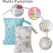 Hbselect 2PCs Waterproof Diaper Bag Set | Reusable with Zipper Wet Wipes Organizer | Floral Design for Babies & Toddlers - Buy Online on GoSupps.com
