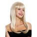 WIG ME UP - MA116-22 wig ladies women's wig long straight bangs blonde light blonde retro look 50s