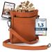 Ostfriesenpfoten treats 'Frieda' for dogs made of high -quality synthetic leather - brown size M - Futter bags with easyopen single -handed lock - Gassitasche for dog -losing