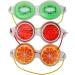 Set of 3 Fruit Themed Gel Eye Masks - Hot/Cold Face Masks - Relieves Tired  Swollen  and Dry Eyes! (3)