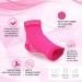 Physix Gear Plantar Fasciitis Support Compression Ankle Socks for Men & Women - Best Toeless Arch Compression Foot Sleeve for Achilles Support Heel Spurs Arch Foot & Ankle Swelling S/M-UK Mens 5-7 | Womens 2-5 1 Pair - Pink - Buy Online on GoSupps.com