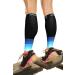 Calf Compression Sleeve Men & Women - Shin Splints Support Footless Compression Socks for Calf Support Achilles Tendon Support Leg Cramps Varicose Veins Maternity Nurses (1 Pair BLK-BLU S/M)