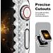 Bling Bumper Case Compatible with Apple Watch Series 6 5 4 Se 44mm Diamond Protective Face Cover for Women Hard PC Frame Protector for iWatch 44mm Silver Silver 44mm - Buy Online on GoSupps.com