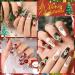 Noverlife 24PCS Christmas Nail Art Charms - Luxury Alloy Mix Shapes | 3D Xmas Zircon Charms for Sparkling Holiday Nail Decor - Buy Online on GoSupps.com