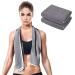 Fitness Gym Towels (2 Pack) for Workout, Sports and Exercise - Soft, Lightweight, Quick-drying, Odor-free - by desired body White