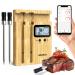 Alfabot K1 Wireless Meat Thermometer intelligent meat thermometer wireless with 2 probes 150m Bluetooth range app control for kitchen oven oven grill