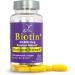 JE Natural Biotin Hair Skin and Nails Vitamins - 60 Capsules | 20000mcg with Collagen, Vitamin C, Zinc | Faster Hair Growth | Postpartum Hair Loss Solution | Women and Men's Supplements - Buy Online on GoSupps.com