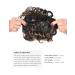 Yamel Chignon Hairpiece Curly Bun Scrunchie 4T30# Darkest Brown to Light Auburn - Updo Combs Synthetic Extensions for Women - Buy Online on GoSupps.com