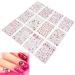 Valentine's Day Nail Art Stickers Heart Lips Rose Bear Cupid High Heels 12 Sheets SelfAdhesive Romantic Nail Decals Loved Ones or Friends DIY Nail Design Decoration - Buy Online on GoSupps.com