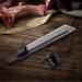 Tanto Blank Blade for Knifemaking | T10A Damascus San Mai Full Tang | DIY Custom Knife Blade for Outdoor & Camping (Includes Guard) - Buy Online on GoSupps.com