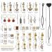 187Pcs Crystal Wire Wrapped Hair Jewelry Dreadlock Accessories for Braids - Gold Hair Cuffs, Coils, Rings for Women and Girls - Buy Online on GoSupps.com