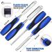 Chisel Set Woodworking Tools & Wood Carving Tools   Sharp  Chrome Vanadium Steel Wood Chisel Sets w/Beveled Edges   Durable PP & TPR Handle + Metal Striking Cap (Set of 4) Oakadoaks - Buy Online on GoSupps.com