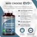 Magnesium Glycinate Supplement - 120 Vegan Capsules | 1875mg Per Serving & 375mg Elemental Magnesium | 100% Daily NRV | High Strength for Maximum Bioavailability | Made in UK by EVO Nutrition - Buy Online on GoSupps.com