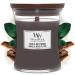 WoodWick Medium Hourglass Scented Candle | Sand & Driftwood | with Crackling Wick | Burn Time: Up to 60 Hours MEDIUM HOURGLASS Sand Driftwood