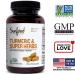 Sunfood Turmeric & Super Herbs 601 mg - 90 Capsules for Wellness - Buy Online on GoSupps.com
