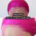 Tawarm Long Smooth Rose Red Lace Front Wig - Synthetic Glue-Free High Temperature Fiber for Women - Bright Pink Straight Daily Wear - Buy Online on GoSupps.com