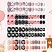Kalolary 96PCS Kids False Nail Kit - Pre-glue Full Cover Dot Heart Pattern Short Nails with Nail Glue Sticker - Cute Gift for Little Girls - Buy Online on GoSupps.com
