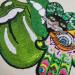 Green Sequin Patch DIY Clothing Embellishment - Beaded Embroidered Pattern Decals - Buy Online on GoSupps.com