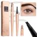 Eyebrow Pencil Dark Brown Microblade Eyebrow Pen Long Lasting Eyebrow Brush Brow Pencil Natural Eyebrow Makeup Microblading Pencil for Eyebrows Waterproof Eyebrow Pencil Brown Eyebrow Tint #02 Dark Brown