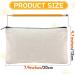 10 Pack Blank DIY Craft Bag Canvas Pen Pencil Case- Cotton Canvas for School Supplies Invoice Bill Bag Makeup Bag Cosmetic Bag Multipurpose Travel Toiletry Pouch with Black Zipper 7.9 x 4.7 inches White-10 pcs - Buy Online on GoSupps.com