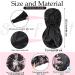 4-Piece Soft Hair Bonnets & Shower Caps Set for Women - Floral Black | Reusable, Adjustable, Waterproof Satin Caps for Silky Hair - Ideal for Sleeping & Bathing - Buy Online on GoSupps.com