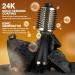 Pro 24K Gold Hair Dryer Brush & Volumizer for Women - 2 in 1 Hot Air Brush and Straightener - Buy Online on GoSupps.com