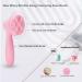 2 PC Silicone Facial Cleansing Brush Set - Exfoliating Scrubber for Sensitive Skin - Easy to Clean & Lathers Well (Pink & Green) - International Shipping Available - Buy Online on GoSupps.com