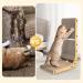 TATAPO L Shape Cat Scratcher 26.8 inch Large Size Vertical Cat Scratching Board Cat Scratchers for Indoor Cats Protecting Furniture Cat Scratch Pad Cardboard Cat Scratching with Ball Toy Wood Color - Buy Online on GoSupps.com