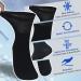 Sunew Diabetic Socks for Men - 6 Pairs Black Crew Socks (Size L) | Comfortable & Supportive International Shipping - Buy Online on GoSupps.com