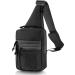 M-Tac Tactical Bag Shoulder Chest Pack with Sling for Concealed Carry of Handgun Black