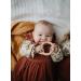 Mushie BPA-Free Silicone Bite Ring for Babies | Promotes Motor Skills & Visual Development | Cloudy Mauve Moon Design | Ideal Nursing Accessories - Buy Online on GoSupps.com