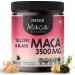 Maca Powder 3500mg Per Scoop I 90 Serving I for Men and Women I Maca Root Pure Extracted I Black and Yellow Maca I Provides Antioxidants and Health Support I Made In Canada