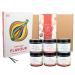 Rimoco Ottolenghi gift set "Flavor" - Set Content: Ottolenghi Flavor cookbook - spices: Chili Jalape o Orange 60g Red Paprika flakes 55g Dukkah 75g Zatar 50G 55G cardamom 45g Ottolenghi Set: "Flavor"