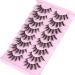 6D Cat Eye Anime Lashes - Wispy Natural Look with Clear Band | Faux Mink Extension for Fluffy, False Eyelashes - Pack of 6 - Buy Online on GoSupps.com