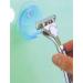 Ruilogod Plastic Suction Cup Holder for Razors & Shavers - Clear Blue Storage Hanger | International Shipping - Buy Online on GoSupps.com
