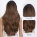 HAIRCUBE Brown Fringe Layered Wig for Women - Natural Looking Synthetic Wig | UK Women's Chocolate Brown Hairpiece - Buy Online on GoSupps.com