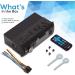 Pyle Marine Bluetooth Stereo Radio - Single DIN Boat In dash Receiver with Built-in Mic, LCD Display, RCA, USB, SD, AM FM Radio - Remote Control - Black PLMRB29B - Buy Online on GoSupps.com