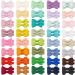 ALinmo 80 Pcs Small 2 Inch Baby Hair Clips - Ribbon Covered Hair Bow Clips for Baby Fine Hair - Buy Online on GoSupps.com