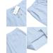 COOFANDY Men's Baggy Harem Pants | Drawstring Cotton Linen | Wide Leg Capri Yoga Beach Pants - XXL Sky Blue - Buy Online on GoSupps.com