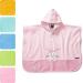 Morning star Badeponcho Children Baby Girls Boys 100% Cotton Oeko-Tex Baby Bathing Club Handy towel Bathlete Frotee 1-3 years of pink
