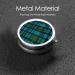 Buy Blue and Green Scottish Tartan Mini Round Pill Box | 3-Compartment Pill Organizer for Travel Home & Office | Portable Medicine Case - Buy Online on GoSupps.com
