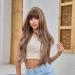 Uevies Brown Ombre Synthetic Wig | 26 Long Corrugated Pony Wig for Women | Naturally Looking Cosplay & Party Hairstyles - Buy Online on GoSupps.com